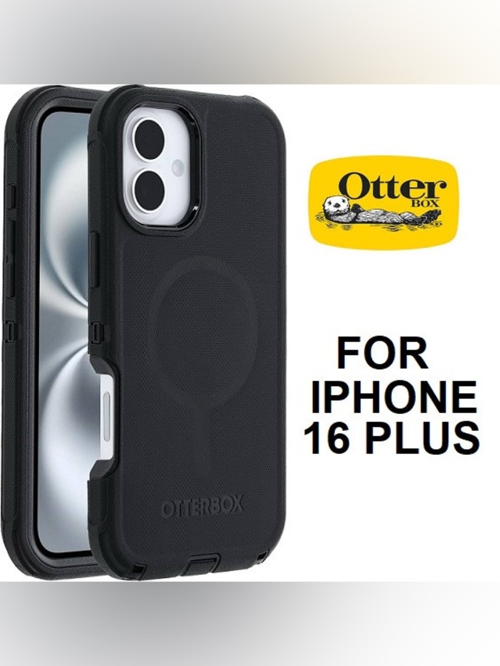 OTTERBOX DEFENDER PRO MAGSAFE CASE FOR IPHONE 16 PLUS - BLACK (MODEL: 77-96005)